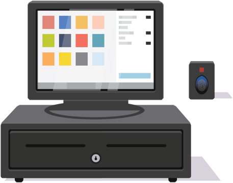 Till System Biometric Reader Image